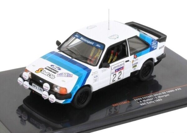 Ford Escort MKIII RS 1600i RHD #22 RAC Rallye 1983 L.Aitken-Walker/E.Morgan IXO 1:43 RAC376A hind ja info | Mudelautode kollektsioneerimine | kaup24.ee