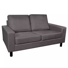 Двухместный диван, темно-серый цена и информация | Диваны | kaup24.ee