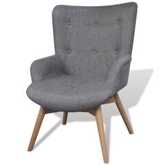 Кресло для отдыха и подставка для ног, серое цена и информация | Кресла в гостиную | kaup24.ee