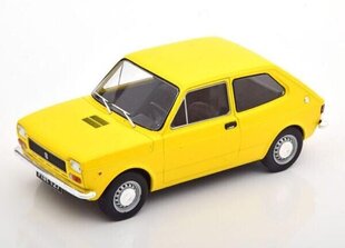 Fiat 127 1974 Yellow WHITEBOX 1:18 WB124109 цена и информация | Коллекционные модели автомобилей | kaup24.ee