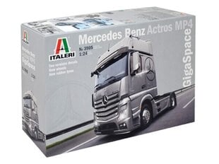 MERCEDES BENZ ACTROS MP4 GIGASPACE ITALERI 1:24 3905 hind ja info | Mudelautode kollektsioneerimine | kaup24.ee