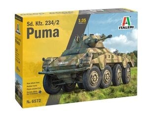 PUMA Sd.Kfz. 234/2 ITALERI 1:35 6572 цена и информация | Коллекционные модели автомобилей | kaup24.ee