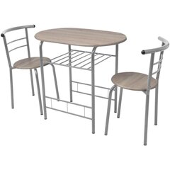 Комплект деревянной барной мебели (1 стол, 2 стула) цена и информация | Комплекты мебели для столовой | kaup24.ee