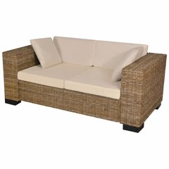 Двухместный ротанговый диван, 7 частей цена и информация | Диваны | kaup24.ee