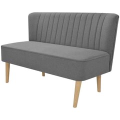Тканевый диван, 117 х 55,5 х 77 см, светло-серый цена и информация | Диваны | kaup24.ee