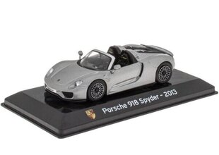 Porsche 918 Spyder - 2013 Silver SUP009 Altaya hind ja info | Mudelautode kollektsioneerimine | kaup24.ee