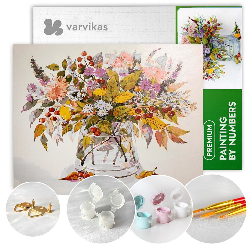 Maalid numbrite järgi TM Värvikas. "Autumn bouquet" 40x50 cm цена и информация | Maalid numbri järgi | kaup24.ee