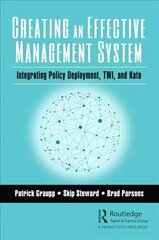 Creating an Effective Management System: Integrating Policy Deployment, TWI, and Kata hind ja info | Majandusalased raamatud | kaup24.ee