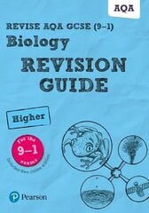 Pearson REVISE AQA GCSE (9-1) Biology Higher Revision Guide: for home learning, 2022 and 2023 assessments and exams, Higher hind ja info | Noortekirjandus | kaup24.ee