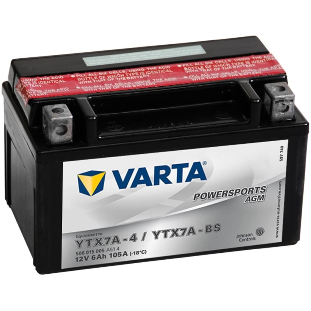 Mootorratta aku Varta AGM YTX7A-4 / YTX7A-BS цена и информация | Mootorrataste akud | kaup24.ee