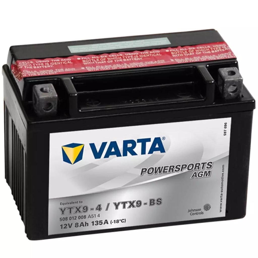 Mootorratta aku Varta AGM YTX9-4 / YTX9-BS цена и информация | Mootorrataste akud | kaup24.ee