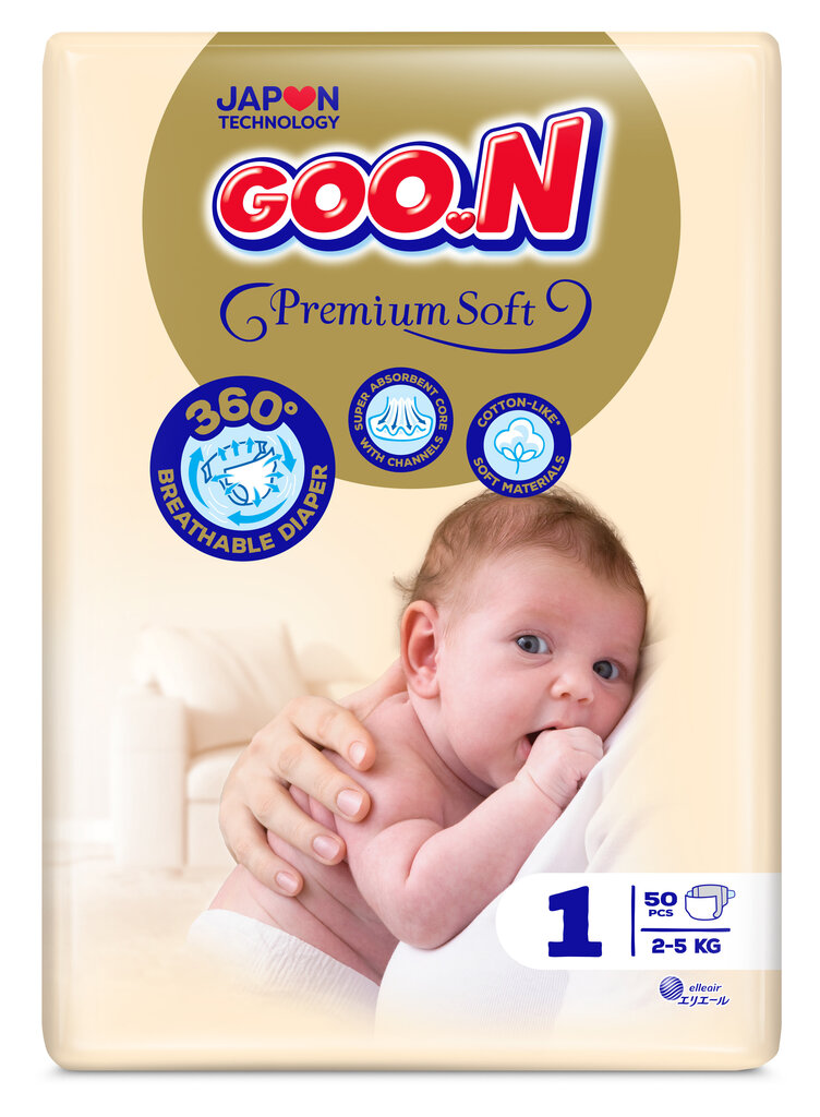 Mähkmed Goon, 1 (2-5 kg), 50 tk hind ja info | Mähkmed | kaup24.ee