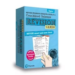 Pearson REVISE Edexcel GCSE (9-1) Combined Science Higher Revision Cards: for home learning, 2022 and 2023 assessments and exams hind ja info | Noortekirjandus | kaup24.ee