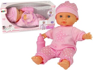 Кукла для девочки Lean Toys, розовая цена и информация | MUST Металлическая бутылочка с Ярким рисунком (без BPA) (500ml) для мальчиков от 3+ лет Серая с Машинкой | kaup24.ee