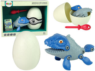 Ehituskomplekt - dinosaurus Mosasaurus koos munaga, sinine hind ja info | Poiste mänguasjad | kaup24.ee