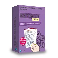 Pearson REVISE Edexcel GCSE (9-1) Business Revision Cards: for home learning, 2022 and 2023 assessments and exams цена и информация | Книги для подростков и молодежи | kaup24.ee