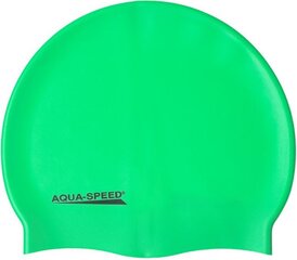 Шапочка для плавания AGUASPEED зеленая цена и информация | Шапки для плавания | kaup24.ee