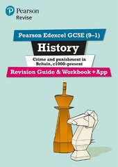 Pearson REVISE Edexcel GCSE (9-1) History Crime and Punishment Revision   Guide and Workbook plus App: for home learning, 2022 and 2023 assessments and exams цена и информация | Книги для подростков и молодежи | kaup24.ee