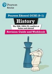Pearson REVISE Edexcel GCSE (9-1) History The USA Revision Guide and Workbook: for home learning, 2022 and 2023 assessments and exams hind ja info | Noortekirjandus | kaup24.ee