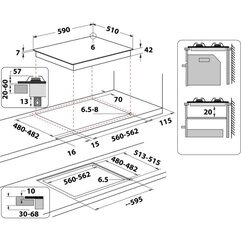 Whirlpool AKT 627/NB цена и информация | Варочные поверхности | kaup24.ee