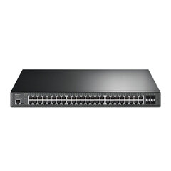 TP-Link JetStream 48-портовый гигабитный и 4-портовый 10GE SFP+ L2+ управляемый коммутатор с 48-портовым PoE+ цена и информация | Коммутаторы (Switch) | kaup24.ee