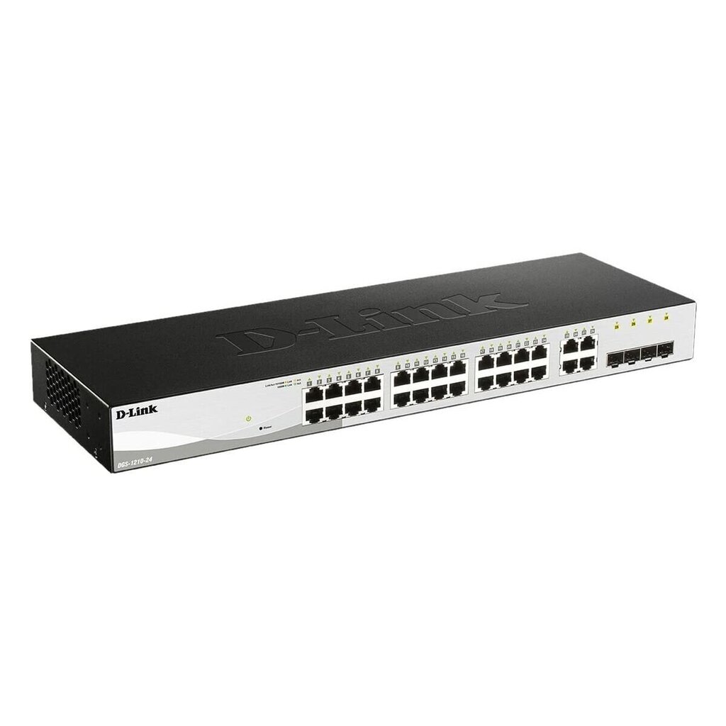 D-Link DGS-1210-24/E Juoda Ethernet LAN 10/100/1000 24 x RJ45 цена и информация | Lülitid (Switch) | kaup24.ee