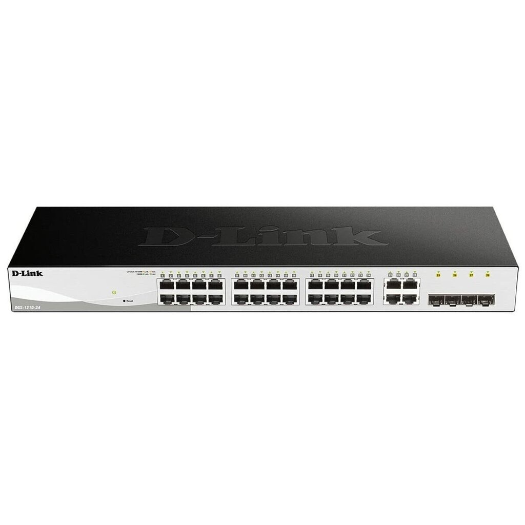 D-Link DGS-1210-24/E Juoda Ethernet LAN 10/100/1000 24 x RJ45 цена и информация | Lülitid (Switch) | kaup24.ee