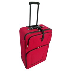 5-osaline reisikohvrite komplekt, punane цена и информация | Чемоданы, дорожные сумки | kaup24.ee