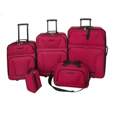 5-osaline reisikohvrite komplekt, punane цена и информация | Чемоданы, дорожные сумки | kaup24.ee