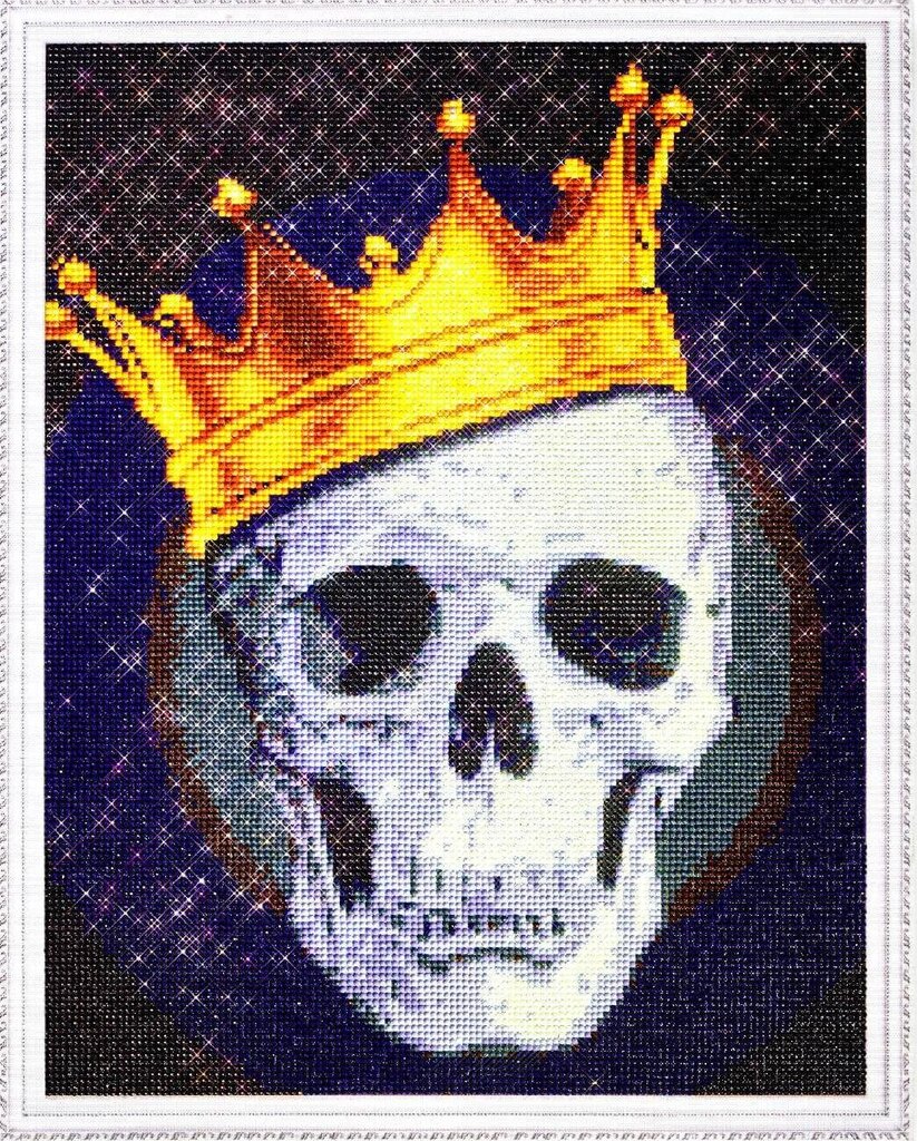 Teemantmosaiigi komplekt 40x50 cm. "Fashionable Skull" цена и информация | Teemantmaalid, teemanttikandid | kaup24.ee