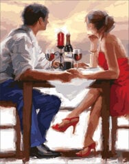 Алмазная мозаика 40x50 cm. "Romantic Dinner" цена и информация | Алмазная мозаика | kaup24.ee