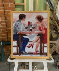 Алмазная мозаика 40x50 cm. "Romantic Dinner" цена и информация | Алмазная мозаика | kaup24.ee