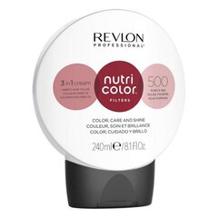 Маска для волос Revlon Nutri Color Filters 500 Purple Red, 240 мл цена и информация | Краска для волос | kaup24.ee