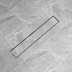 Lineaarne duši äravoolusüsteem 730 x 140 mm roostevaba teras hind ja info | Duširennid | kaup24.ee