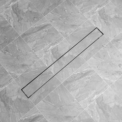 Lineaarne duši äravoolusüsteem 930 x 140 mm roostevaba teras hind ja info | Duširennid | kaup24.ee