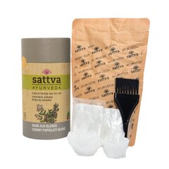 Taimne tume hele tuhavärvi juuksevärv Dark Ash Blond Sattva Ayurveda, 150g hind ja info | Juuksevärvid | kaup24.ee