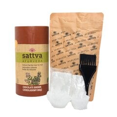 Taimne šokolaadipruun juuksevärv Chocolate Brown Sattva Ayurveda, 150g цена и информация | Краска для волос | kaup24.ee