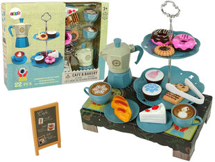 Mängunõud ja toiduainete komplekt Cafe & Bakery hind ja info | Tüdrukute mänguasjad | kaup24.ee