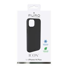 Puro Icon, iPhone 14 Max, must / IPC1467ICONBLK hind ja info | Telefoni kaaned, ümbrised | kaup24.ee