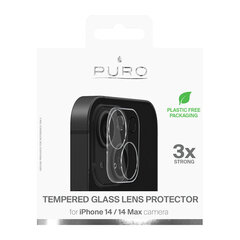 Karastatud klaasist kaamera kaitseklaas PURO, iPhone 14 / 14 Max / SDGLIPHONE1461 hind ja info | Ekraani kaitsekiled | kaup24.ee