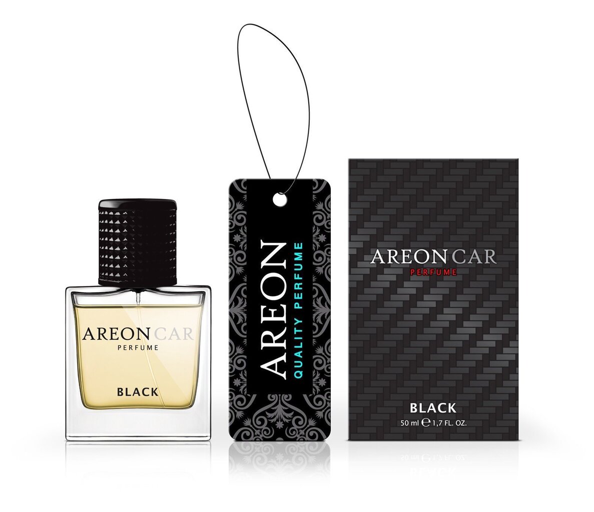 Auto õhuvärskendaja Areon Car Perfume 50ml - Black hind ja info | Autolõhnastajad | kaup24.ee