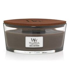 WoodWick ароматическая свечаSand & Driftwood Elipsa, 453,6 г цена и информация | Подсвечники, свечи | kaup24.ee