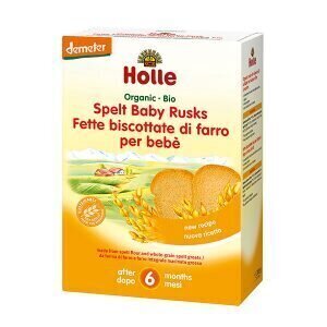 Täistera nisuküpsised beebidele Holle, 200 g, 6+ kuud hind ja info | Snäkid, joogid lastele | kaup24.ee