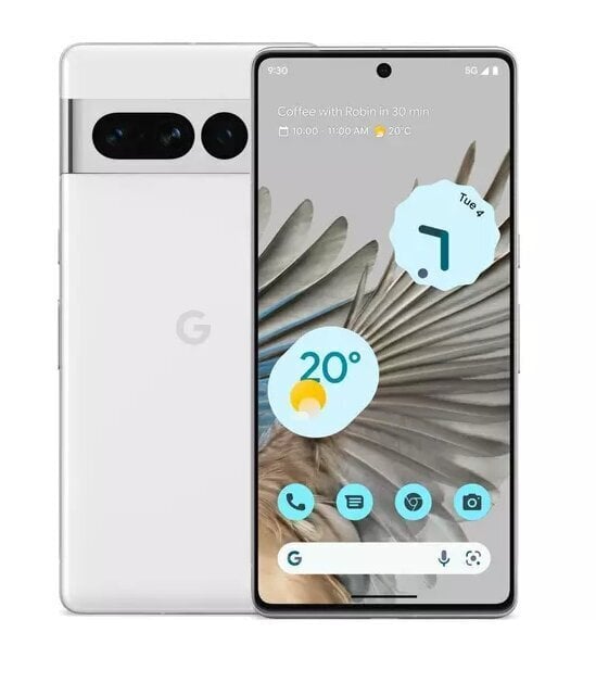 Google Pixel 7 Pro 5G Dual SIM 12/128GB Snow White (GA03463-GB) hind ja info | Telefonid | kaup24.ee