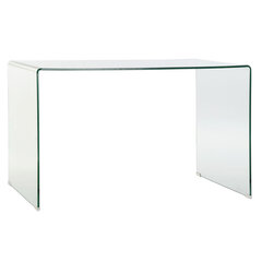 Kirjutuslaud DKD Home Decor, Klaas, (125 x 70 x 74 cm), läbipaistev värv hind ja info | Arvutilauad, kirjutuslauad | kaup24.ee