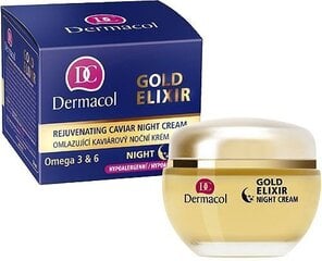 Омолаживающий ночной крем с экстрактом икры Dermacol Gold Elixir Caviar, 50 мл цена и информация | Кремы для лица | kaup24.ee