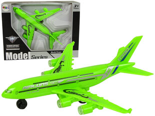 Пассажирский самолет со звуковыми и световыми эффектами, зеленый цена и информация | Развивающий мелкую моторику - кинетический песок KeyCraft NV215 (80 г) детям от 3+ лет, бежевый | kaup24.ee