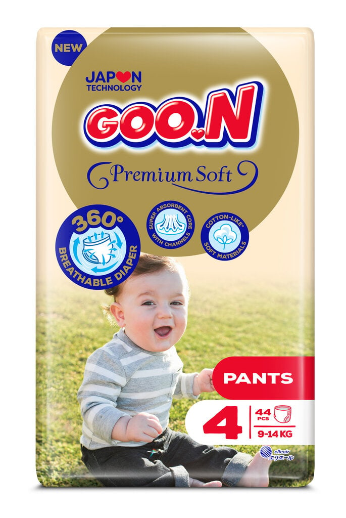 Püksmähkmed Goon, 4 (9-14 kg), 44 tk цена и информация | Mähkmed | kaup24.ee