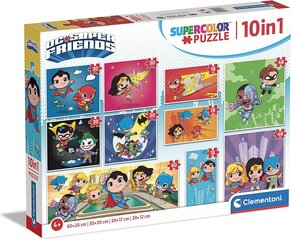 Головоломка Clementoni Supercolor Dc Comics, 10in1 цена и информация | Пазлы | kaup24.ee