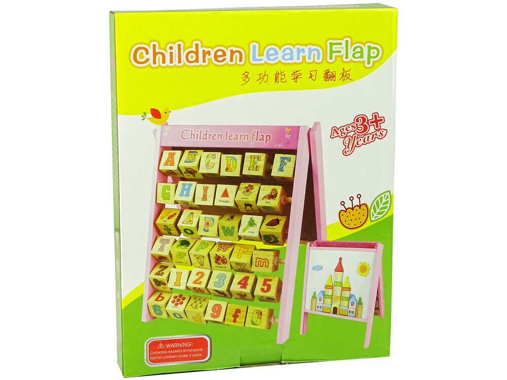 Õppetahvel tüdrukutele Lean Toys 2in1, puidust цена и информация | Tüdrukute mänguasjad | kaup24.ee